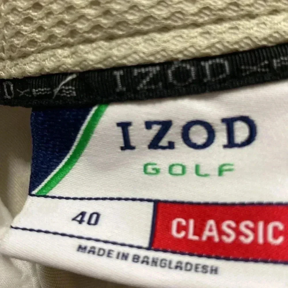IZOD GOLF CLASSIC MENS SIZE 40 LIGHT TAN GOLF SHORT‎ GOOD CLEAN CONDITION